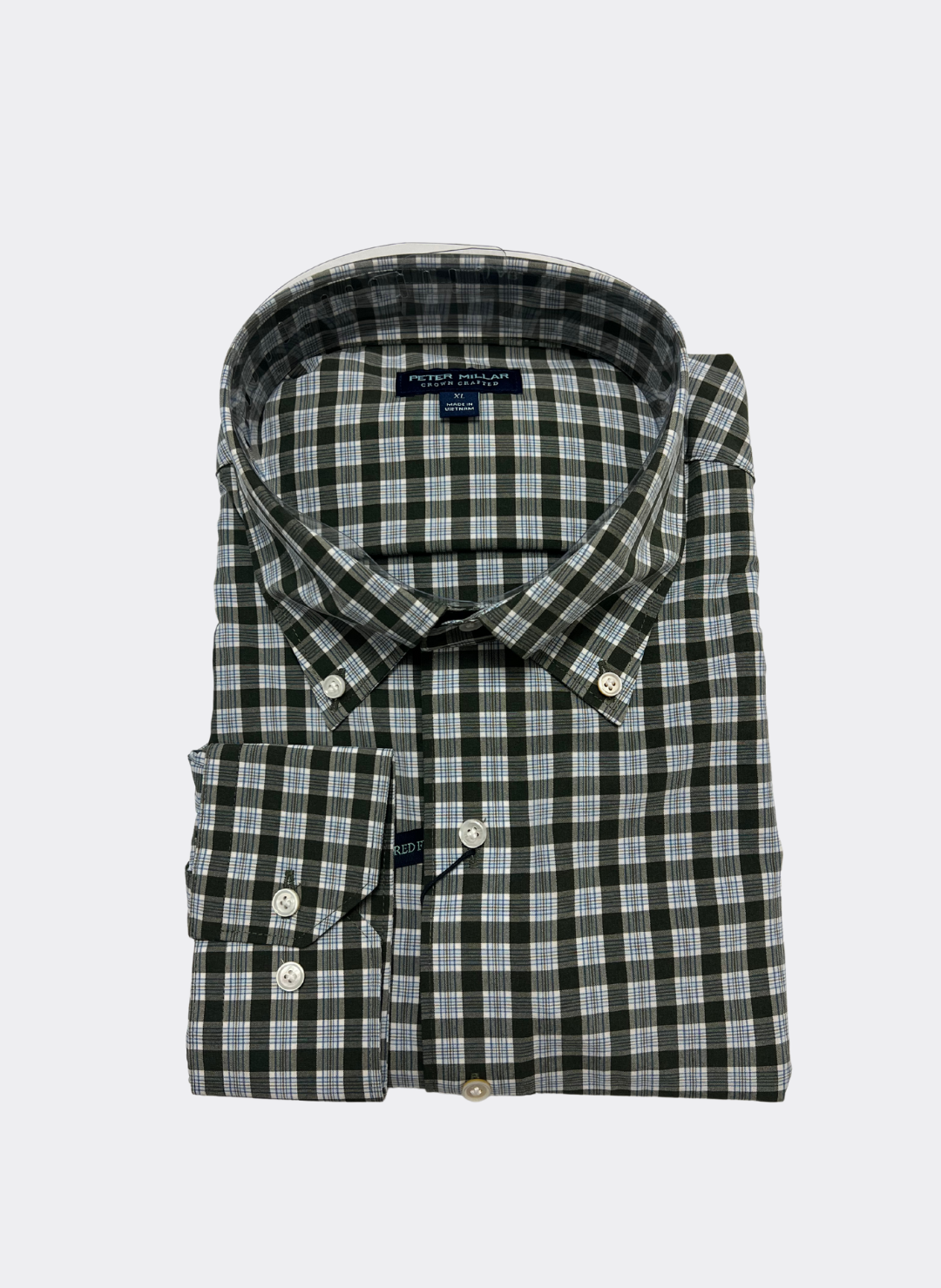 XL Peter Millar Sherwin Performance Shirt in Loden