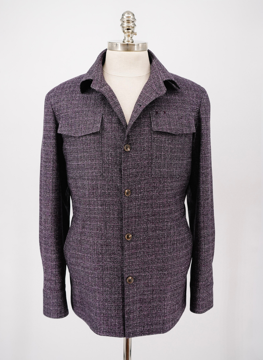 Purple Wool Overshirt