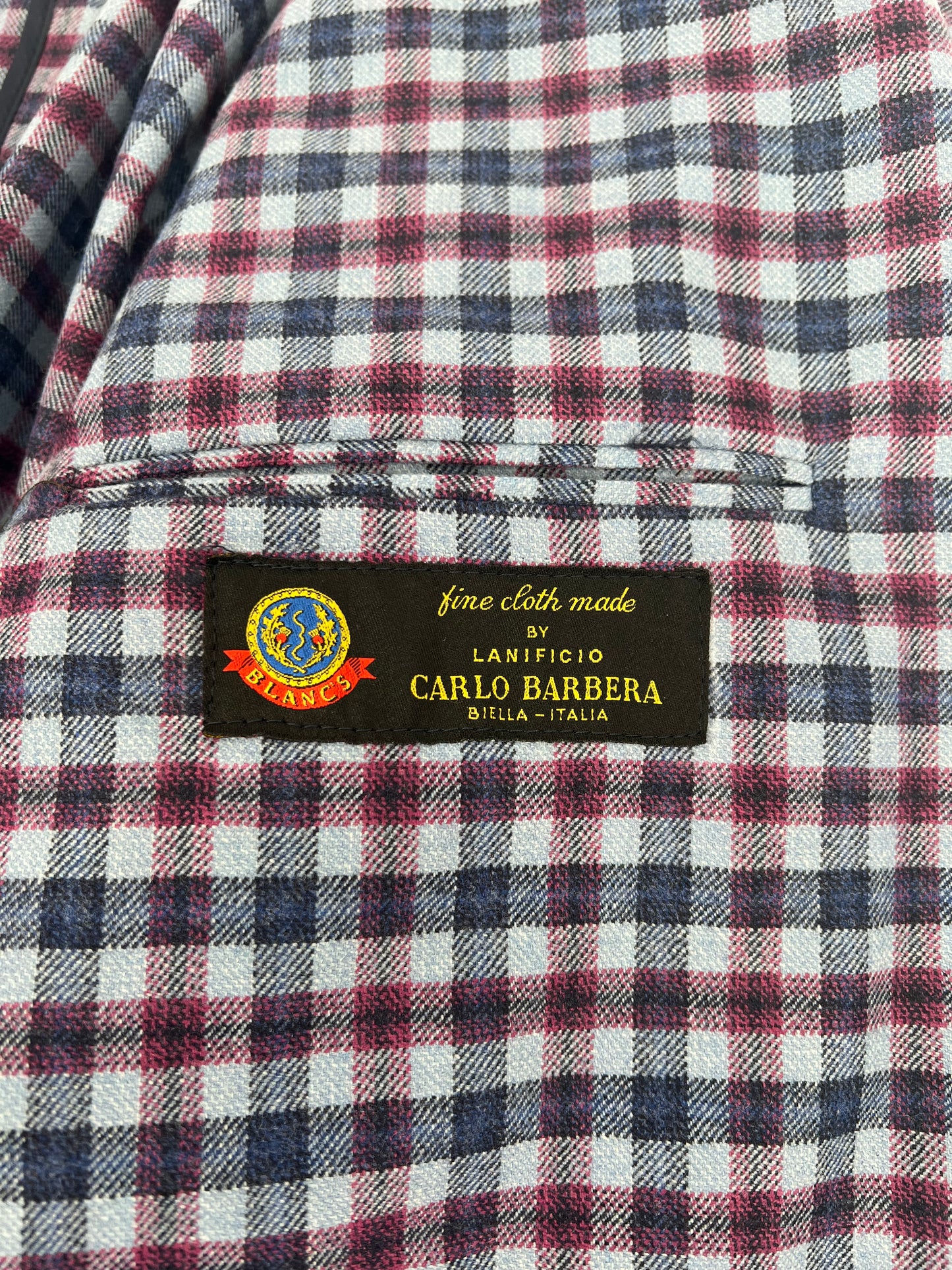 Blue and Red Check Soft Jacket