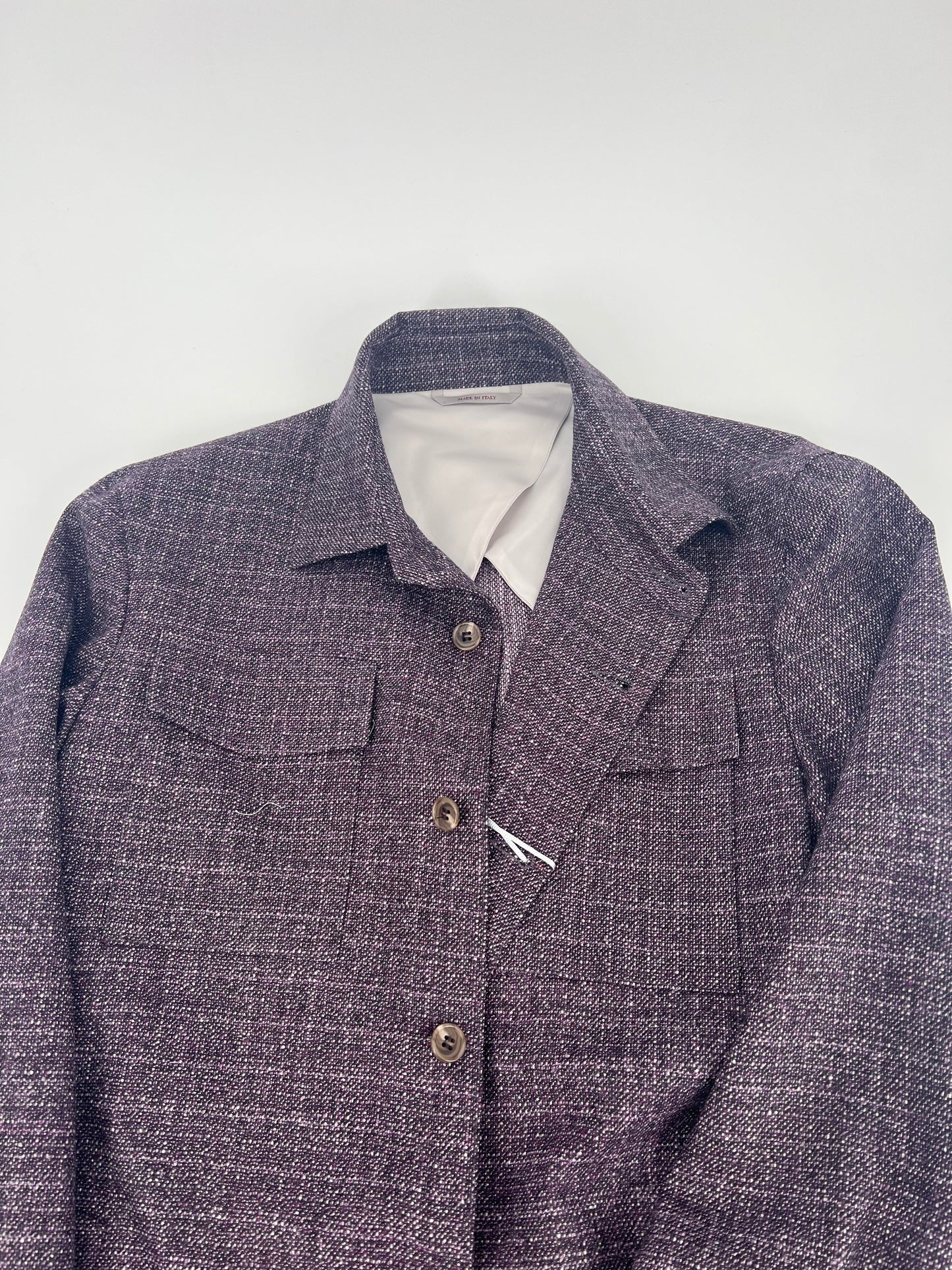 Purple Wool Overshirt