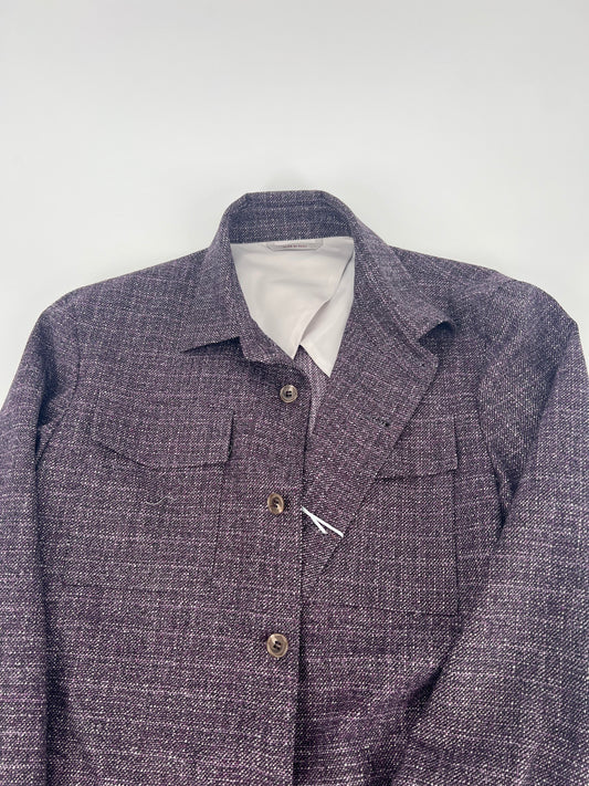 Purple Wool Overshirt