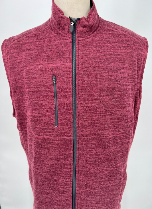 XL Johnnie-O Knit Vest in Rosewood