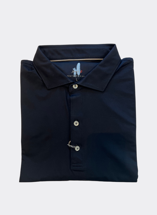 L Johnnie-O Huron Polo in Black