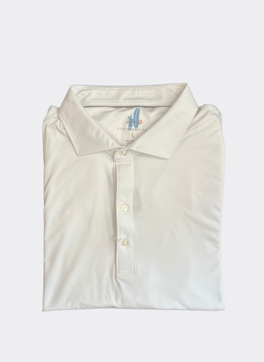 L Johnnie-O Huron Polo in White